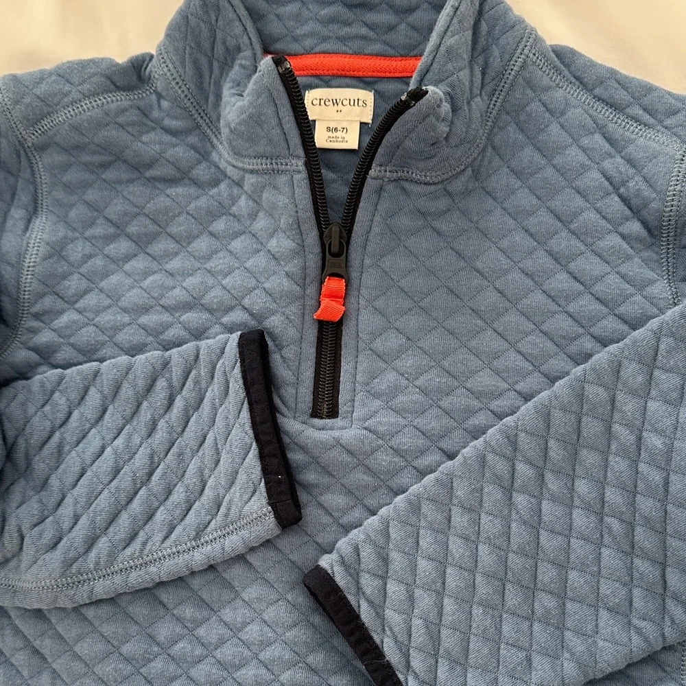 Crewcuts Blue Quilted 1/4 Zip - Picture 3 of 3